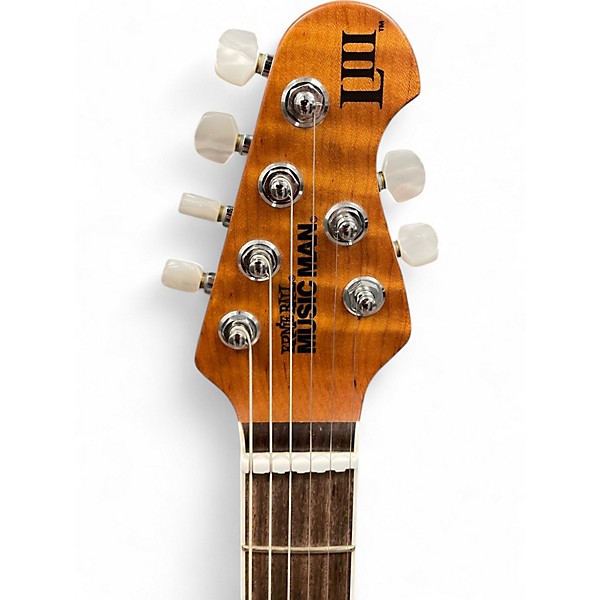 Used Ernie Ball Music Man Luke III BFR Ball Family Reserve Black Burl  Solid Body Electric Guitar