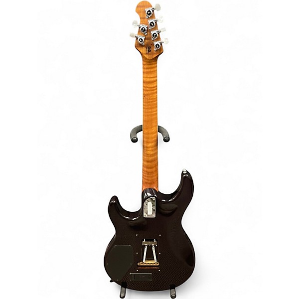 Used Ernie Ball Music Man Luke III BFR Ball Family Reserve Black Burl  Solid Body Electric Guitar