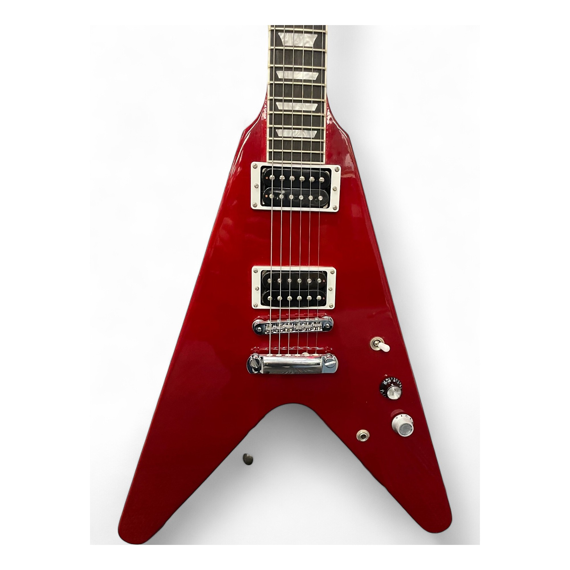 ギター Gibson Flying V 2008 2008 Gibson Flying V '67 Reissue Black | Guitar Chimp
