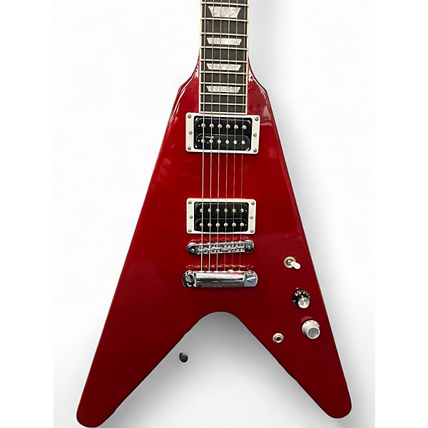 Used 2008 Gibson ROBOT FLYING V Metallic Red Solid Body