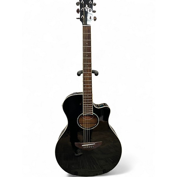 Used Yamaha APX600 Black Acoustic Electric Guitar Black