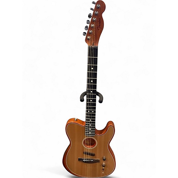 Used Fender American Acoustasonic Telecaster sonic grey Acoustic Electric Guitar