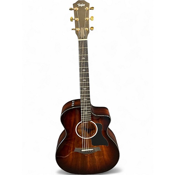 Used Taylor 224CEKDLX Tobacco Acoustic Electric Guitar