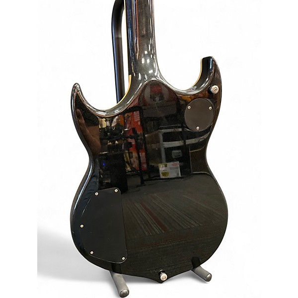 Used Silvertone sovereign special Paul Stanley black sparkle Solid Body Electric Guitar