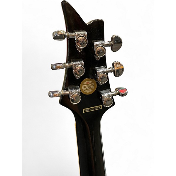 Used Silvertone sovereign special Paul Stanley black sparkle Solid Body Electric Guitar