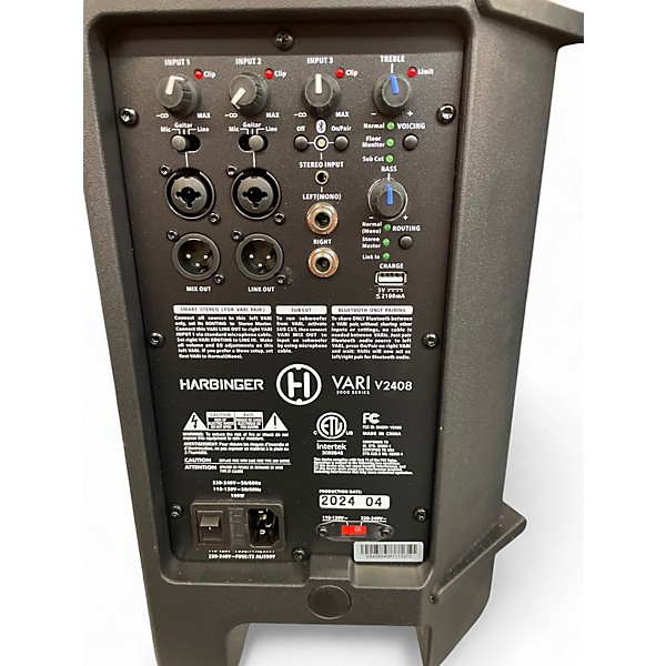 Used Harbinger V2408 Powered Speaker