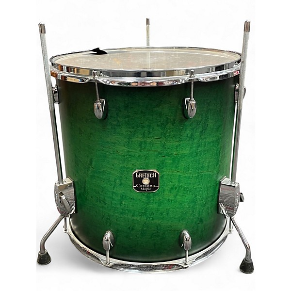 Used Gretsch Drums 4 Piece Catalina Maple Green Fade Drum Kit