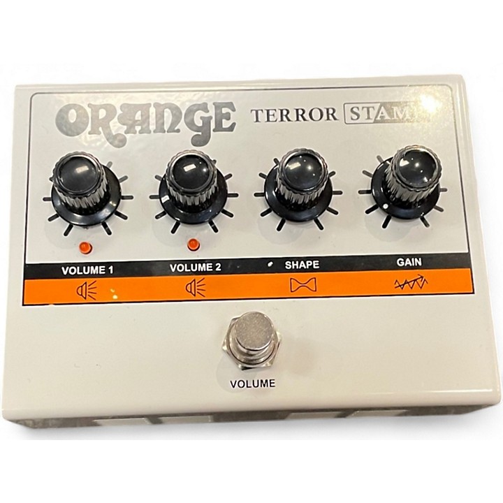 ギター Orange Terror Stamp Orange Terror Stamp 20 Watt Hybrid Guitar Amp Pedal Orange