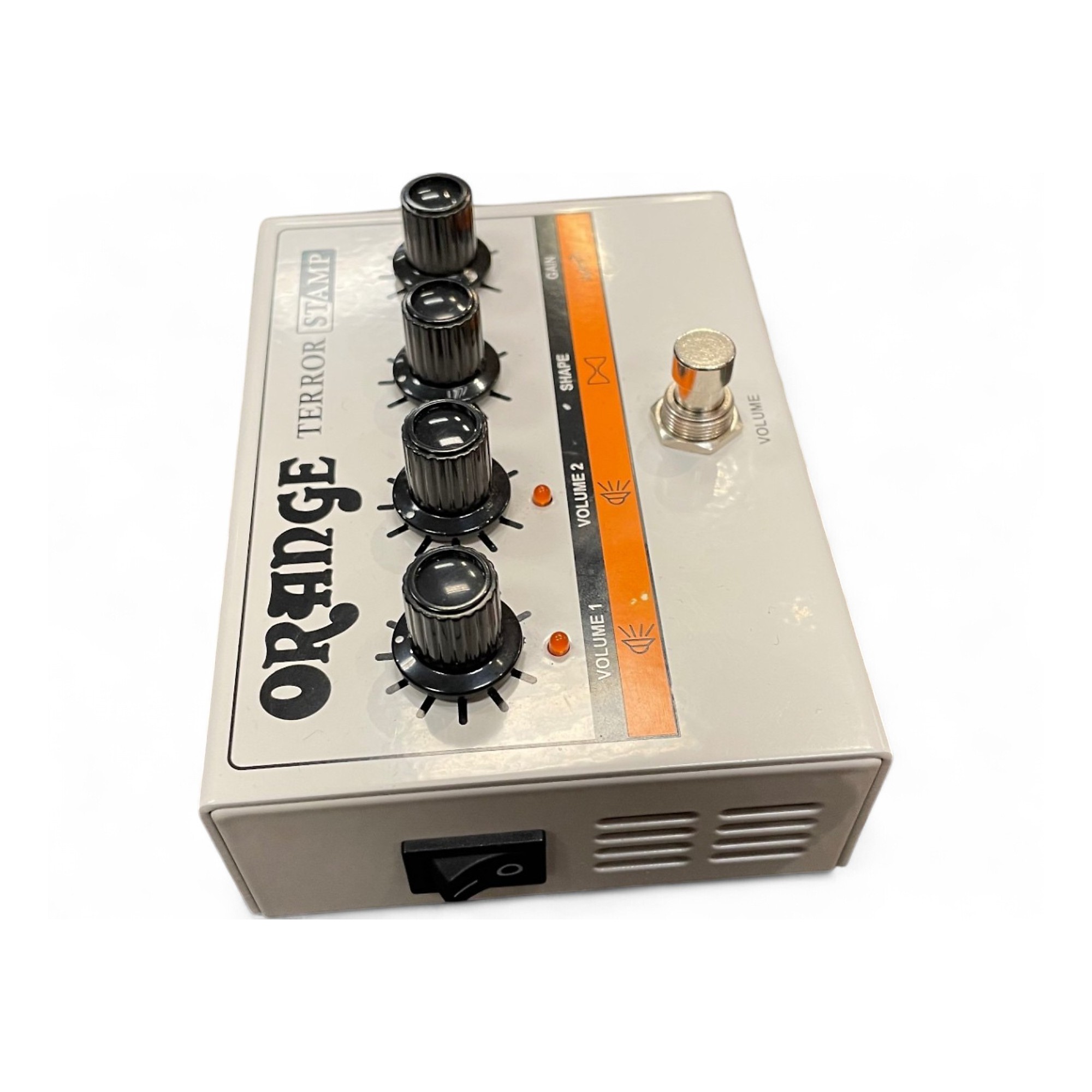 ギター Orange Terror Stamp Orange Terror Stamp 20 Watt Valve Hybrid Guitar Amp Pedal
