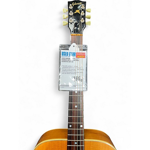 Used Gibson Gospel left handed Antique Natural Acoustic Guitar
