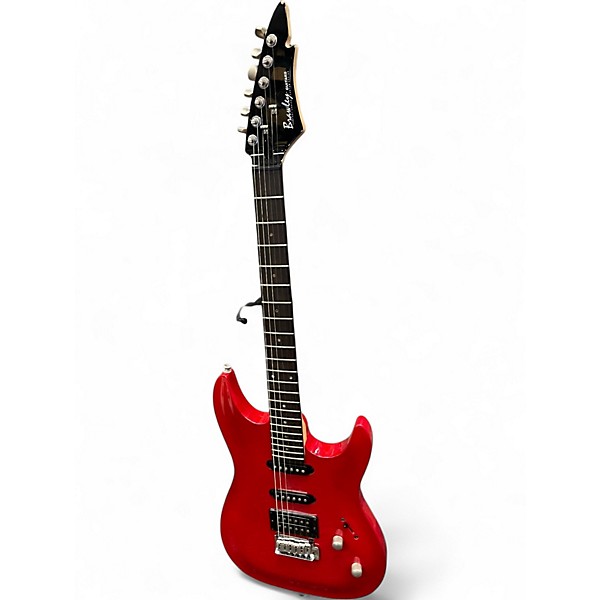 Used Brawley Threat Red Solid Body Electric Guitar