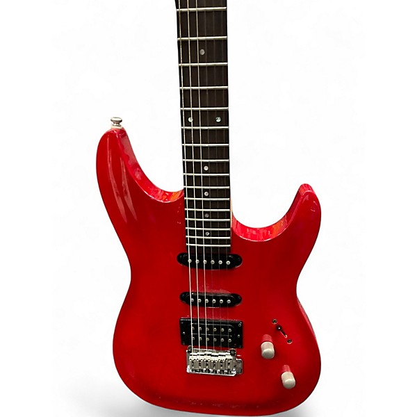Used Brawley Threat Red Solid Body Electric Guitar