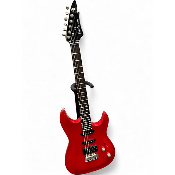 Used Brawley Threat Red Solid Body Electric Guitar