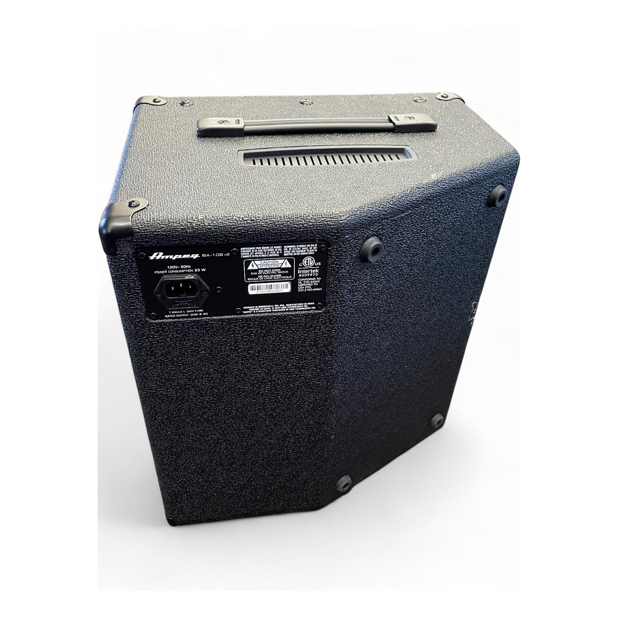 Used Ampeg BA108V2 25W 1x8 Bass Combo Amp | Guitar Center