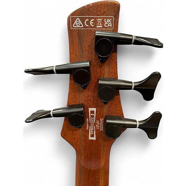 Used Ibanez SR605E BLACK STAIN BURST Electric Bass Guitar