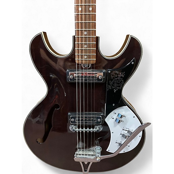 Vintage 1960s Teisco EP-90T Walnut Hollow Body Electric Guitar