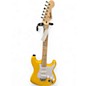 Used Squier Limited Edition Squier Sonic Stratocaster HT Graffiti Yellow Solid Body Electric Guitar thumbnail