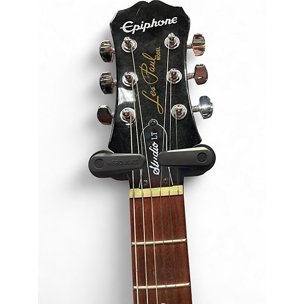 Used Epiphone Les Paul Studio Black Solid Body Electric Guitar