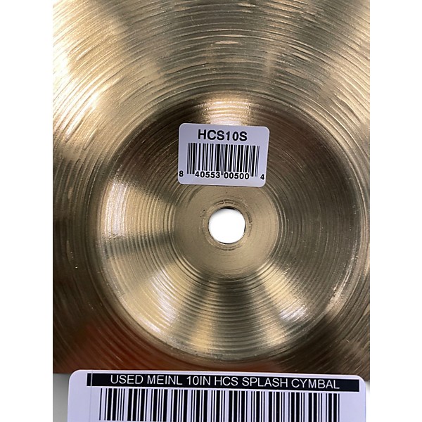 Used MEINL 10in HCS Splash Cymbal