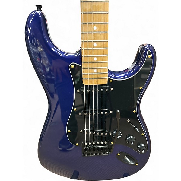 Used Michael Kelly Stratocaster Style Purple Solid Body Electric Guitar