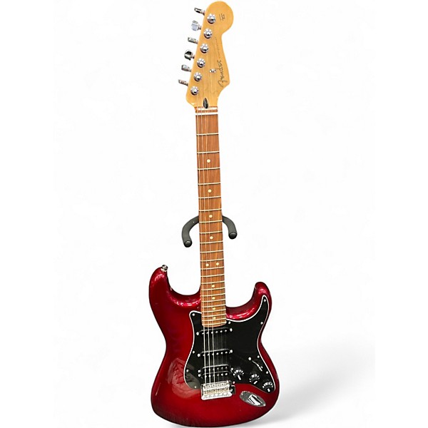 Used Fender Player Stratocaster HSS Cherry Solid Body Electric Guitar