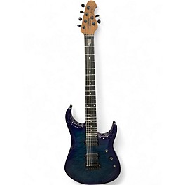 Used Sterling by Music Man jp150 Blue Ghost Flames Solid Body Electric Guitar