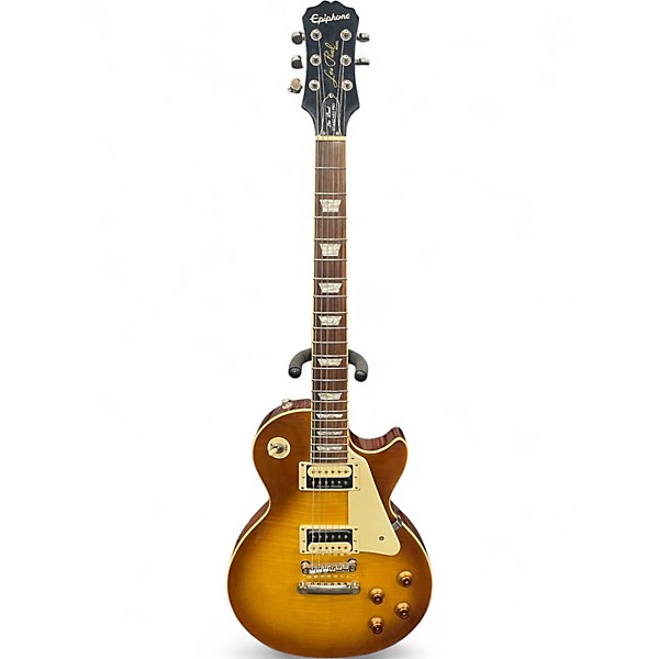 Used Epiphone les paul custom plus Honey Burst Solid Body Electric Guitar
