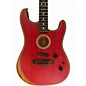 Used Fender American Acoustasonic Stratocaster Dakota Red Acoustic Electric Guitar