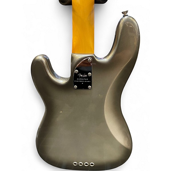 Used Fender American Professional II Precision Bass mercury Electric Bass Guitar