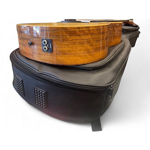 Used Lag Guitars THV20DCE Natural Acoustic Electric Guitar