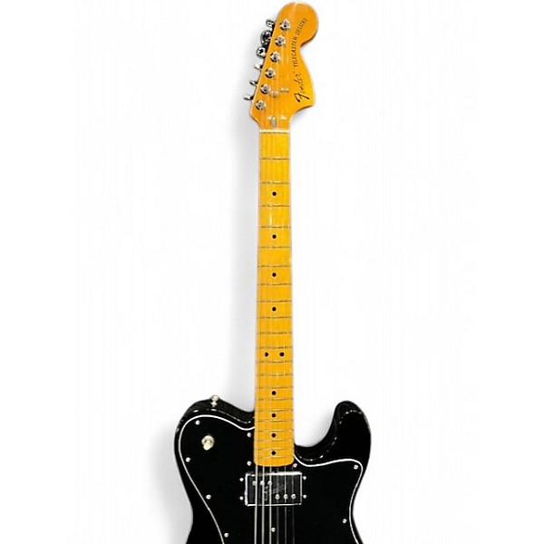 Used 2024 Fender American Vintage II 1975 Telecaster Deluxe Black Solid Body Electric Guitar