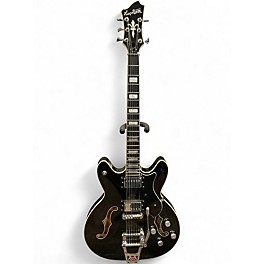 Used Hagstrom Tremar Viking Deluxe Black Hollow Body Electric Guitar