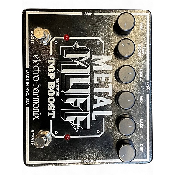 Used Electro-Harmonix Metal Muff Distortion With Top Boost Effect Pedal