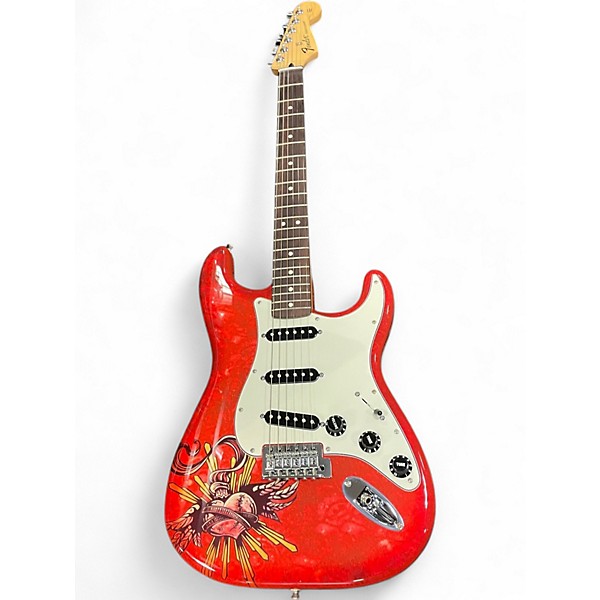 Used Fender Special Edition David Lozeau Sacred Heart Stratocaster Sacred Heart Solid Body Electric Guitar