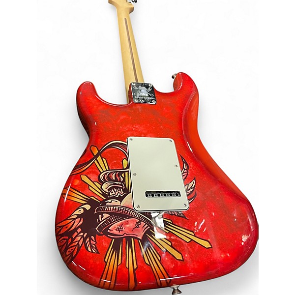 Used Fender Special Edition David Lozeau Sacred Heart Stratocaster Sacred Heart Solid Body Electric Guitar