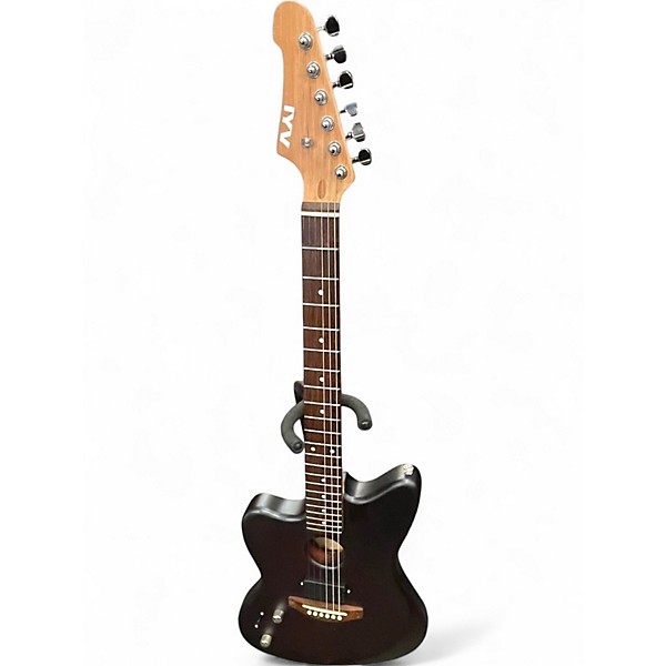 Used Iyv JM Style Hybrid Burgundy Burst Hollow Body Electric Guitar