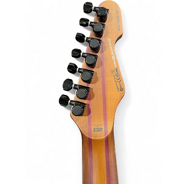 Used Ltd SN-1007B Black Natural Solid Body Electric Guitar