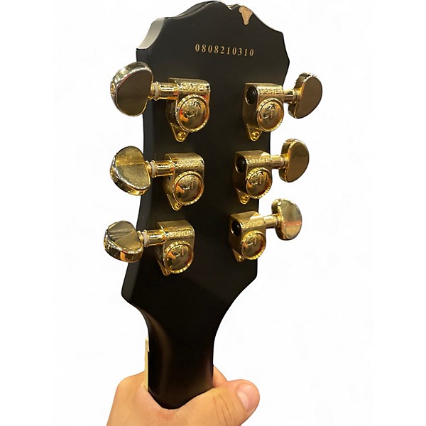 Used Epiphone Les Paul Ultra Midnight Ebony Solid Body Electric Guitar