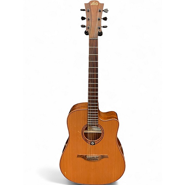 Used Lag Guitars T170DCE Natural Acoustic Guitar