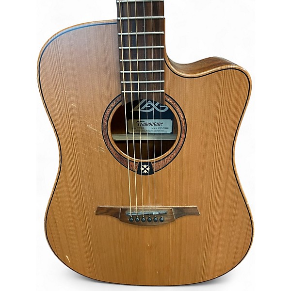 Used Lag Guitars T170DCE Natural Acoustic Guitar