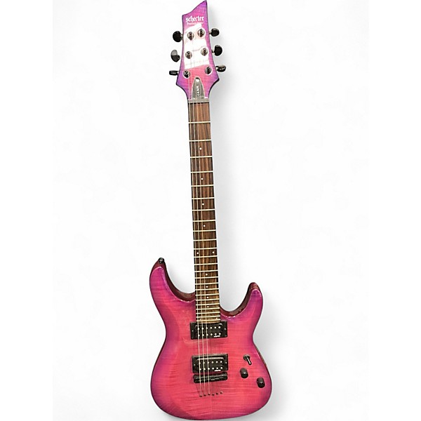 Used Schecter Guitar Research C6 Elite Magenta Solid Body Electric Guitar
