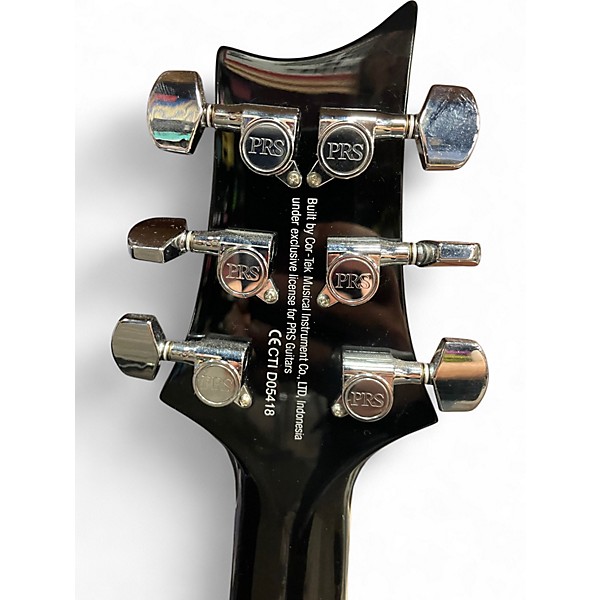 Used PRS SE Custom 22 Semi-Hollowbody Black Hollow Body Electric Guitar