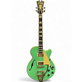 Used D'Angelico Deluxe SS LE Matte Surf Green #29/50 Hollow Body Electric Guitar