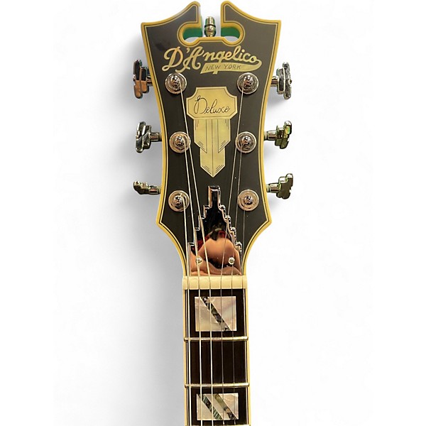 Used D'Angelico Deluxe SS LE Matte Surf Green #29/50 Hollow Body Electric Guitar