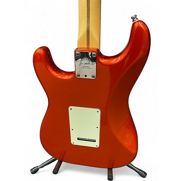 Used Fender American Deluxe Stratocaster Candy Tangerine Solid Body Electric Guitar