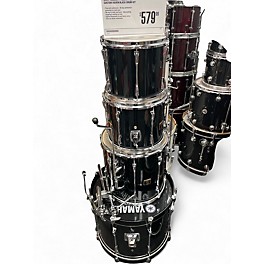 Used Yamaha 4 Piece Stage Custom Raven Black Drum Kit