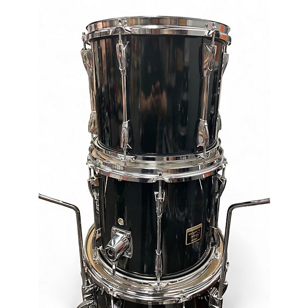 Used Yamaha 4 Piece Stage Custom Raven Black Drum Kit