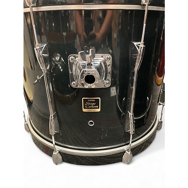 Used Yamaha 4 Piece Stage Custom Raven Black Drum Kit