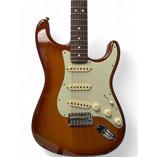 Used Fender American Performer Stratocaster SSS Honey Burst Solid Body Electric Guitar