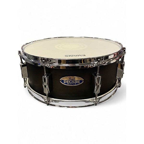 Used Pearl 5.5X14 snare decade maple Black Drum